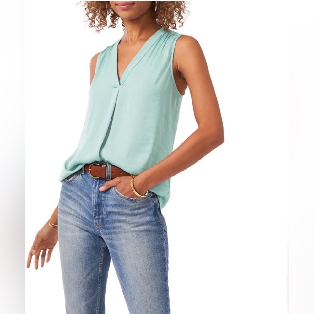 Vince Camuto Aqua Sleeveless Blouse